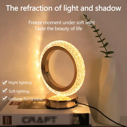 Round Shape Crystal Table Lamp, Luxury Modern Crystal Lamp, Decoration Light -  Get deals pk