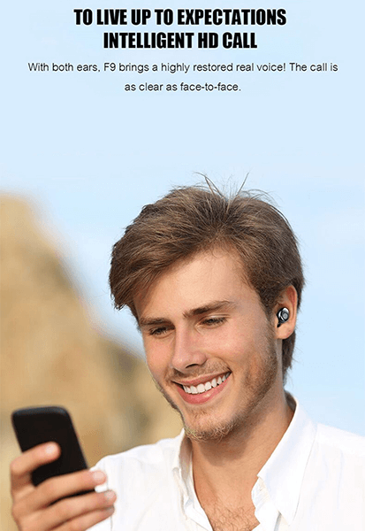 Mini Wireless Earbuds(F9 With 2000mAh Charging Case) -  Get deals pk
