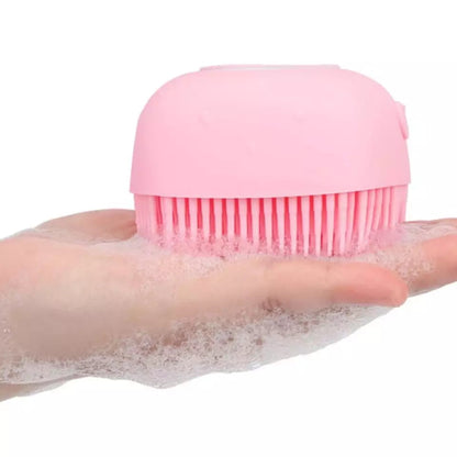 2 in 1 Silicone Bath Brush with Liquid Shower Gel Dispenser -  Get deals pk