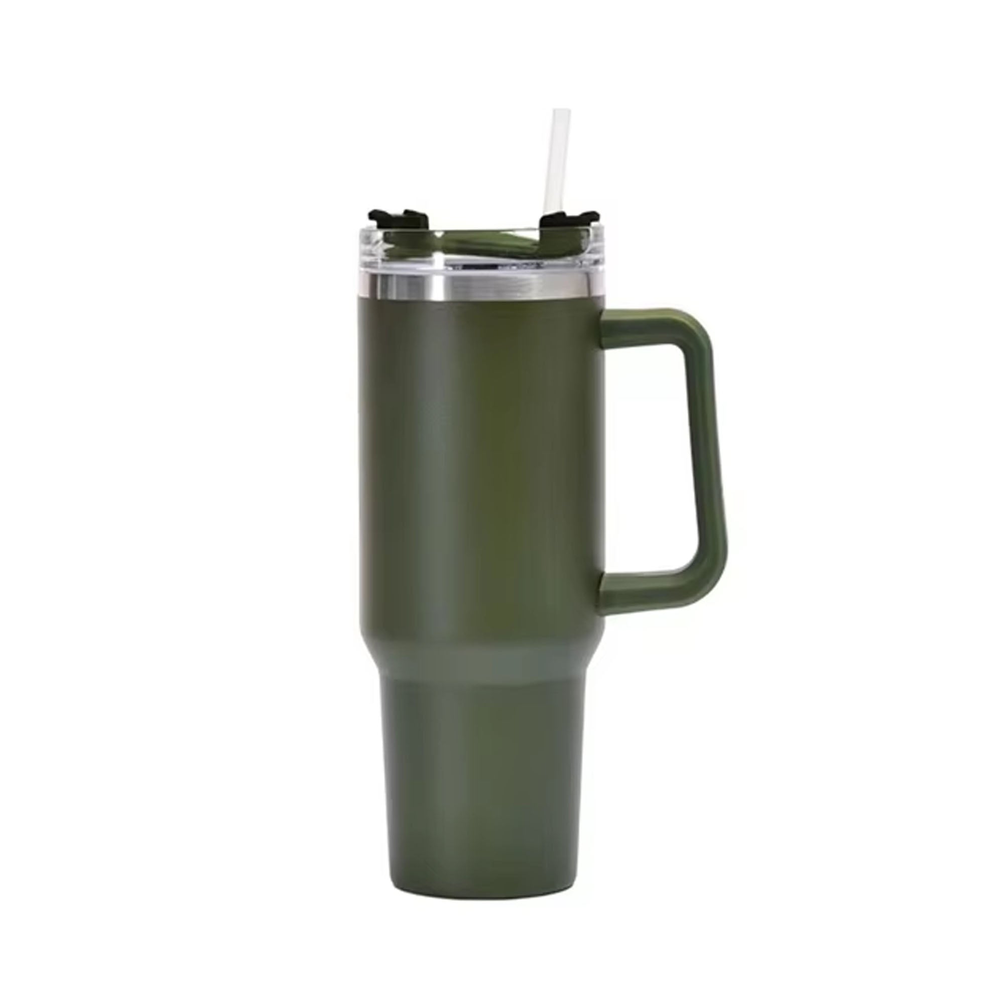 1200 ml Tumbler with Handle Straw(Random color)