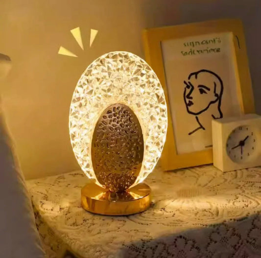 USB Cordless Desk Light, Touch Control Crystal Beside Lamp, Portable Night Light Bedside Lamp -  Get deals pk