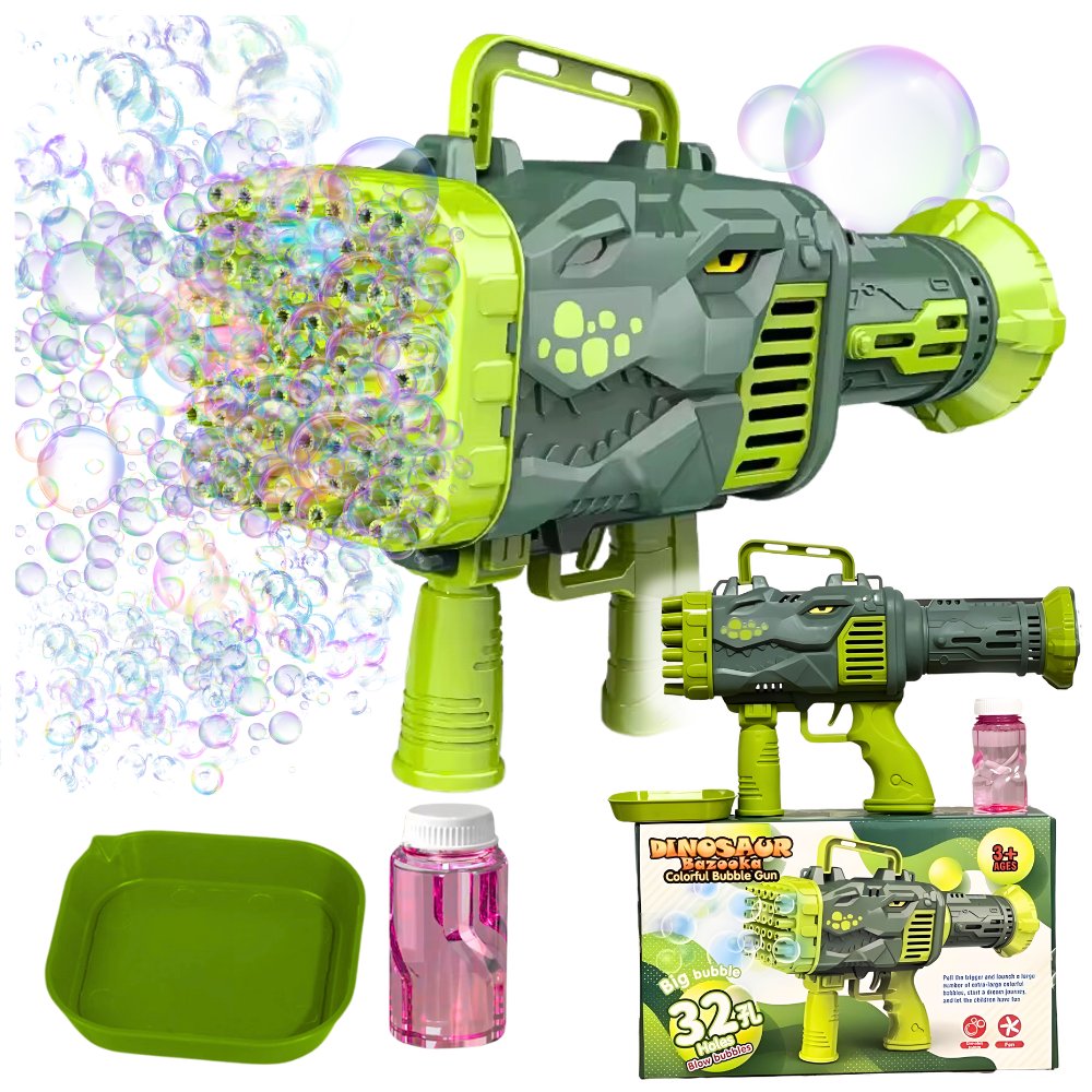 Dinosaur Bubble Bazooka Gun