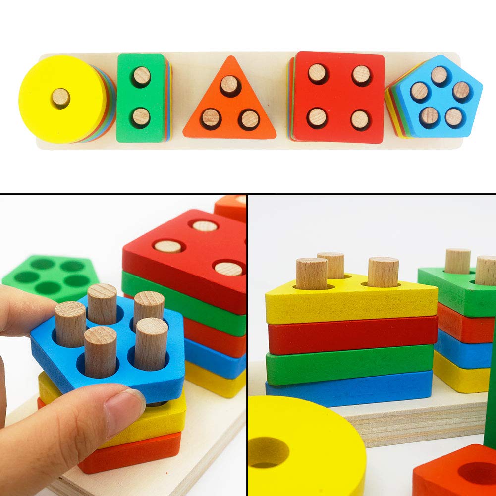 Geometric Wooden Set