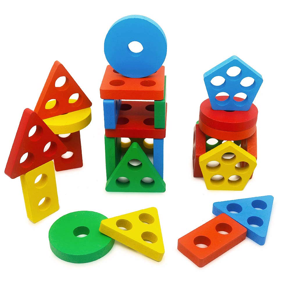 Geometric Wooden Set