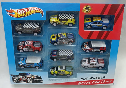Hot Wheels Metal Cars 10 Pieces