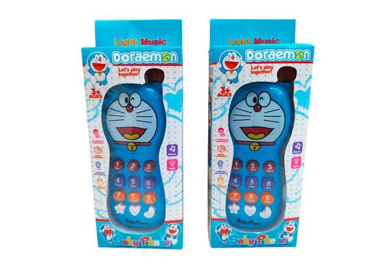 Big Size Doraemon Toy Phone – Battery Operated with Light, Sound & Music -  Get deals pk