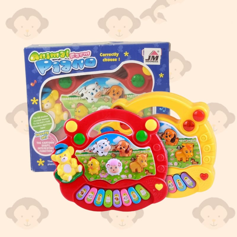 Battery Operated Animal Piano Toy – Light, Sound & Music Playset for Kids (2 Colors) -  Get deals pk
