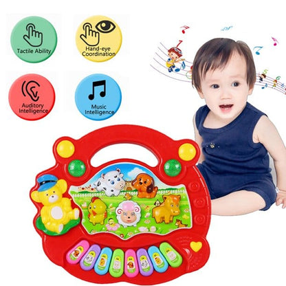 Battery Operated Animal Piano Toy – Light, Sound & Music Playset for Kids (2 Colors) -  Get deals pk