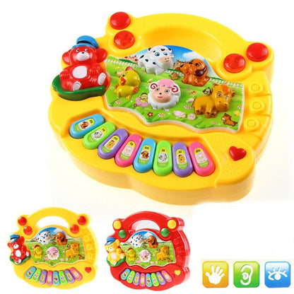 Battery Operated Animal Piano Toy – Light, Sound & Music Playset for Kids (2 Colors) -  Get deals pk