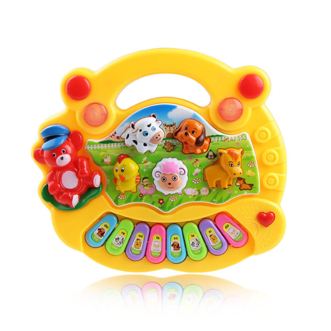 Battery Operated Animal Piano Toy – Light, Sound & Music Playset for Kids (2 Colors) -  Get deals pk