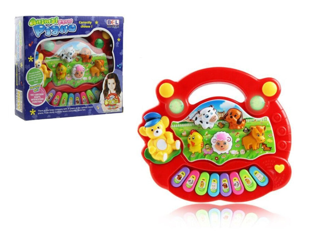 Battery Operated Animal Piano Toy – Light, Sound & Music Playset for Kids (2 Colors) -  Get deals pk