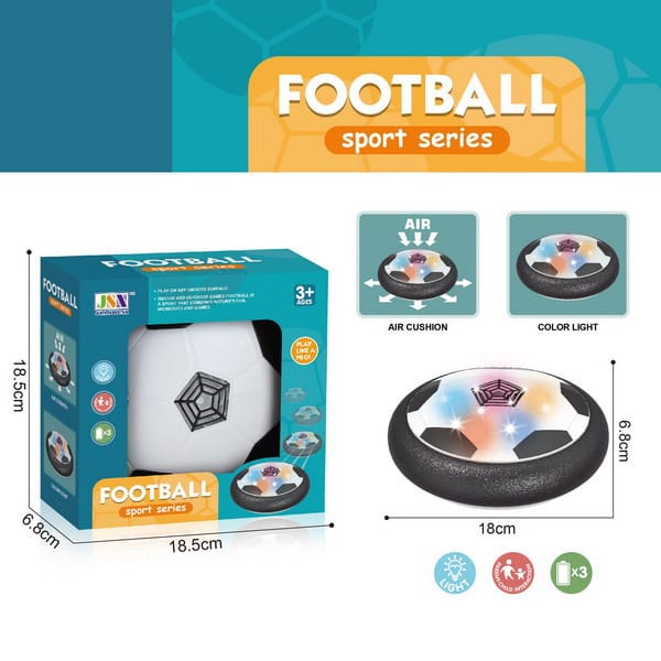 Battery Operated Hoverball with LED Lights – Indoor Flying Football Toy for Kids -  Get deals pk
