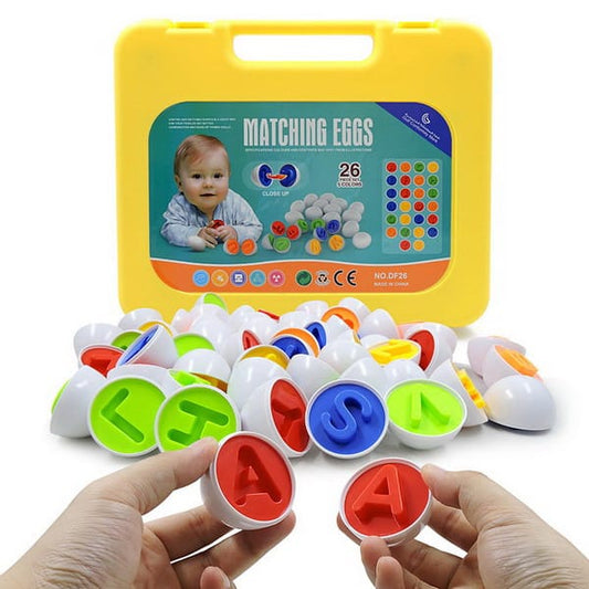 26 PCS A–Z Educational Color & Alphabet Matching Eggs Set for Kids -  Get deals pk