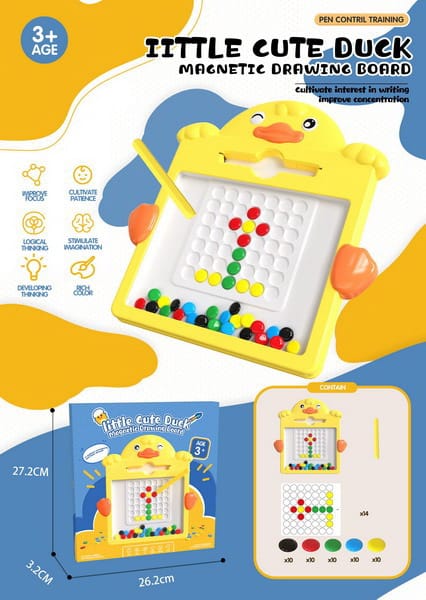 Duck-Shaped Magnetic Drawing Board – Creative Sketch Pad for Kids -  Get deals pk