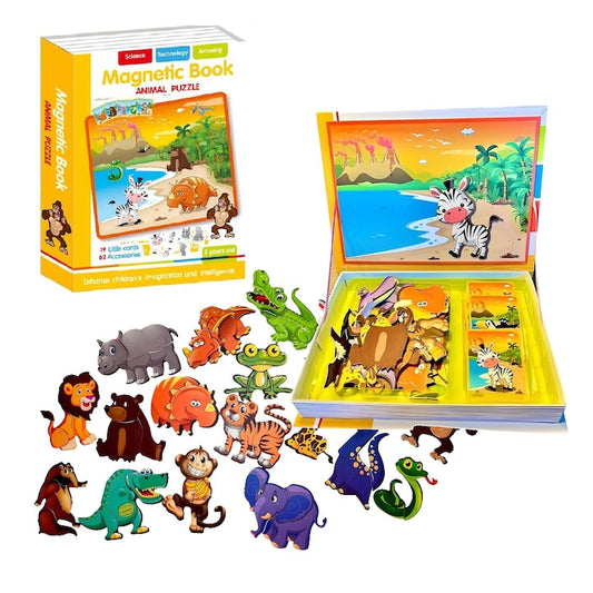 Magnetic Animal Jigsaw Book -  Get deals pk