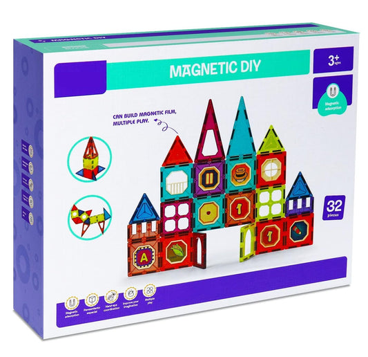 Magnetic Construction Tiles -  Get deals pk
