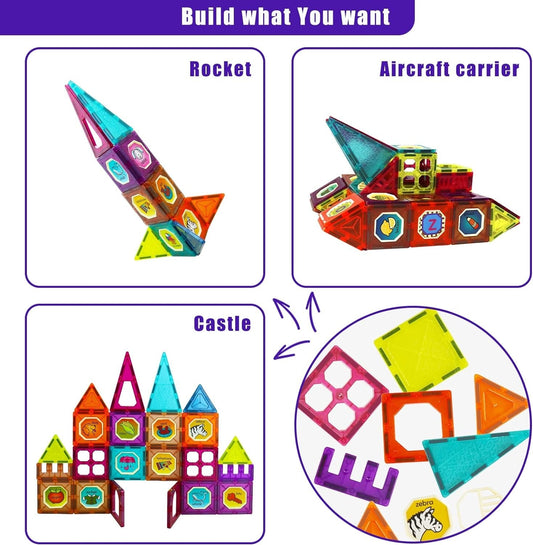 Magnetic Construction Tiles -  Get deals pk