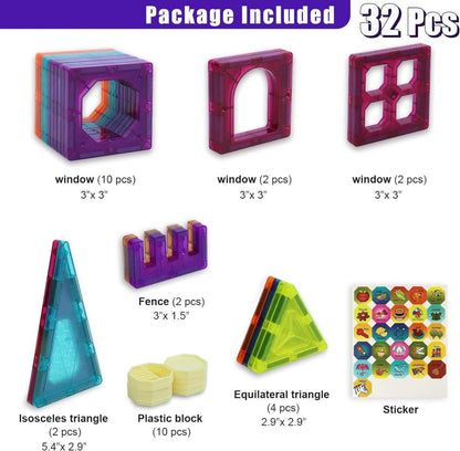 Magnetic Construction Tiles -  Get deals pk