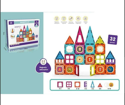 Magnetic Construction Tiles -  Get deals pk