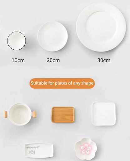 Set of 100 Plastic Stretchable Bowl Covers – Disposable Food Storage Wraps for Plates & Bowls