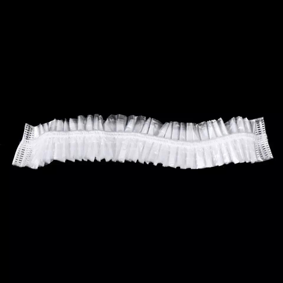 Set of 100 Plastic Stretchable Bowl Covers – Disposable Food Storage Wraps for Plates & Bowls