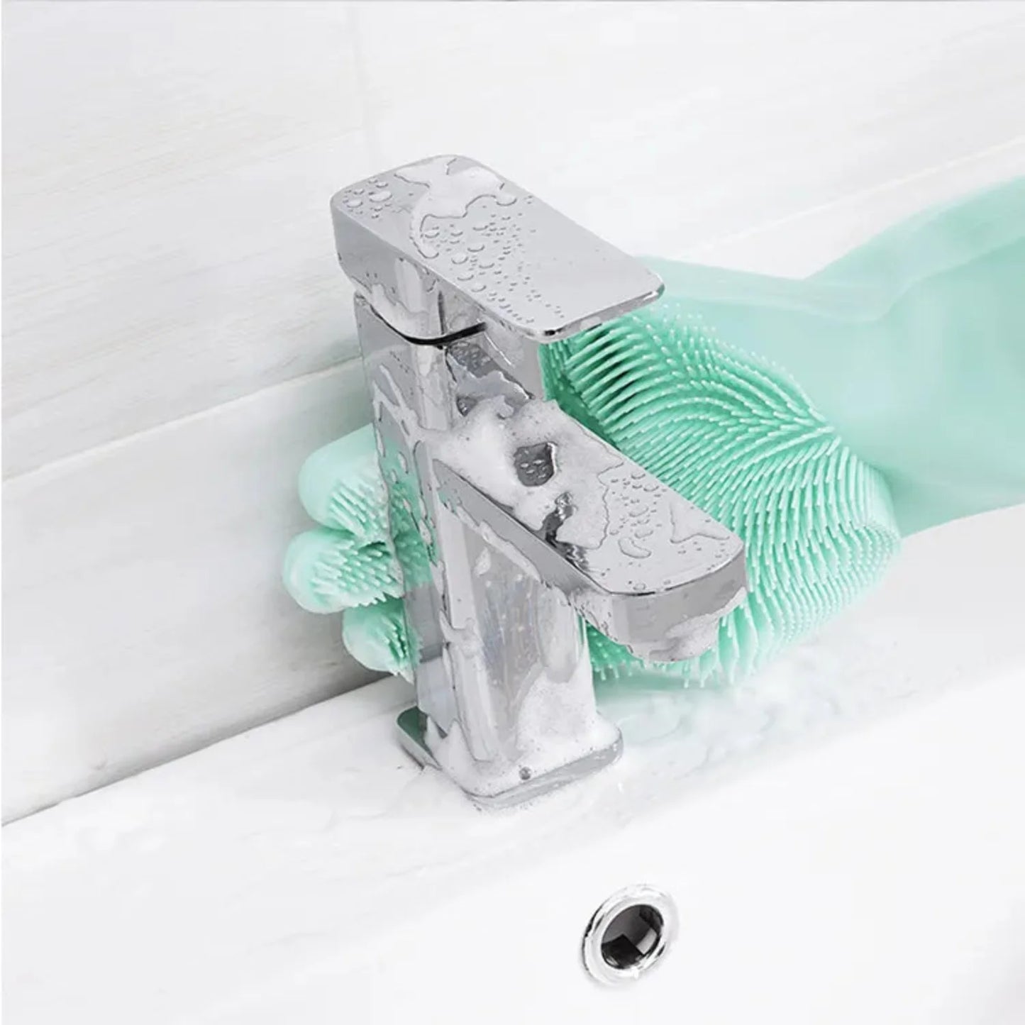 Silicone Dish Washing Gloves Non-Slip Waterproof Kitchen Gloves Pakistan

