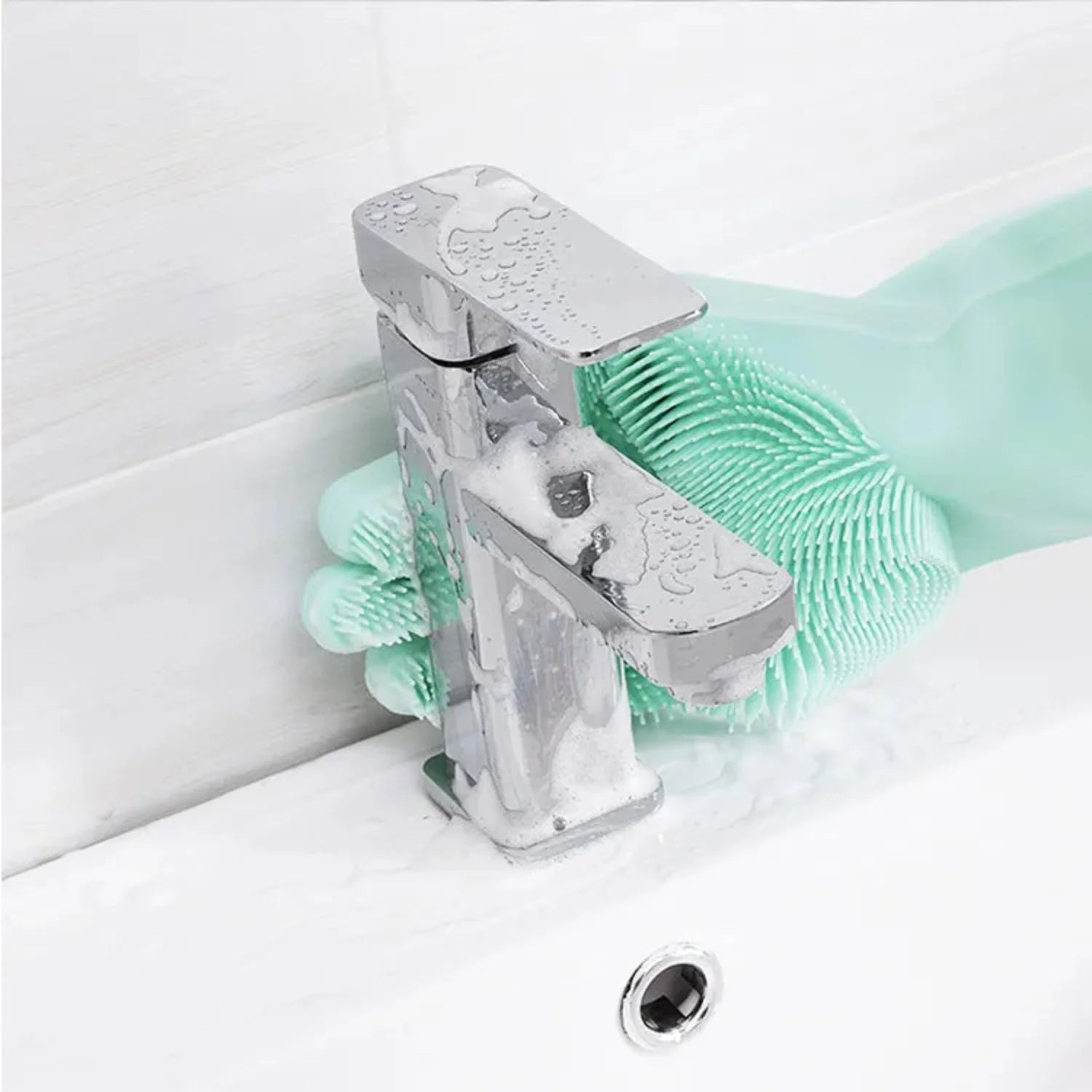 Silicone Dish Washing Gloves Non-Slip Waterproof Kitchen Gloves Pakistan

