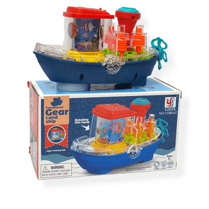 Transparent Gear Land Ship