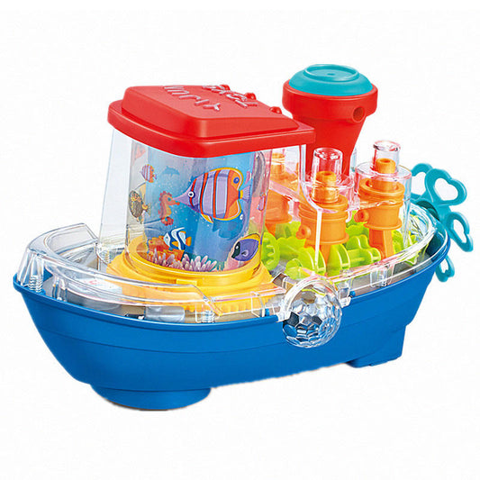Transparent Gear Land Ship