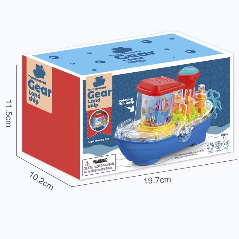 Transparent Gear Land Ship
