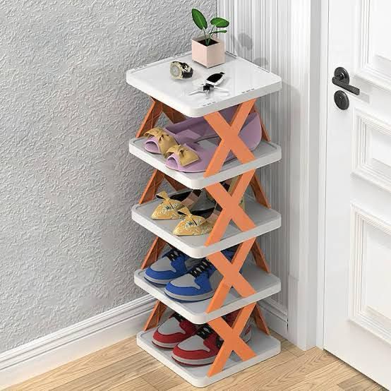 5 Layer X-Shoe Plastic Rack with Box Packing / Rack Organizer -  Get deals pk
