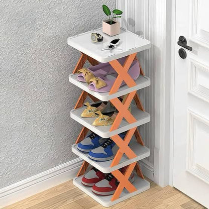 5 Layer X-Shoe Plastic Rack with Box Packing / Rack Organizer -  Get deals pk