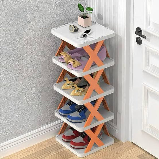 5 Layer X-Shoe Plastic Rack with Box Packing / Rack Organizer -  Get deals pk
