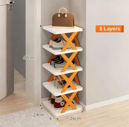 5 Layer X-Shoe Plastic Rack with Box Packing / Rack Organizer -  Get deals pk