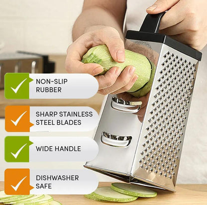 4 sided cheese grate & vegetable slicer