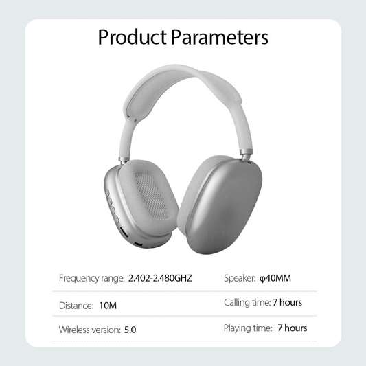 P9 Wireless Bluetooth Headphones – Deep Bass & Long Battery Life -  Get deals pk