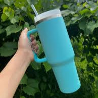 1200 ml Tumbler with Handle Straw(Random color)