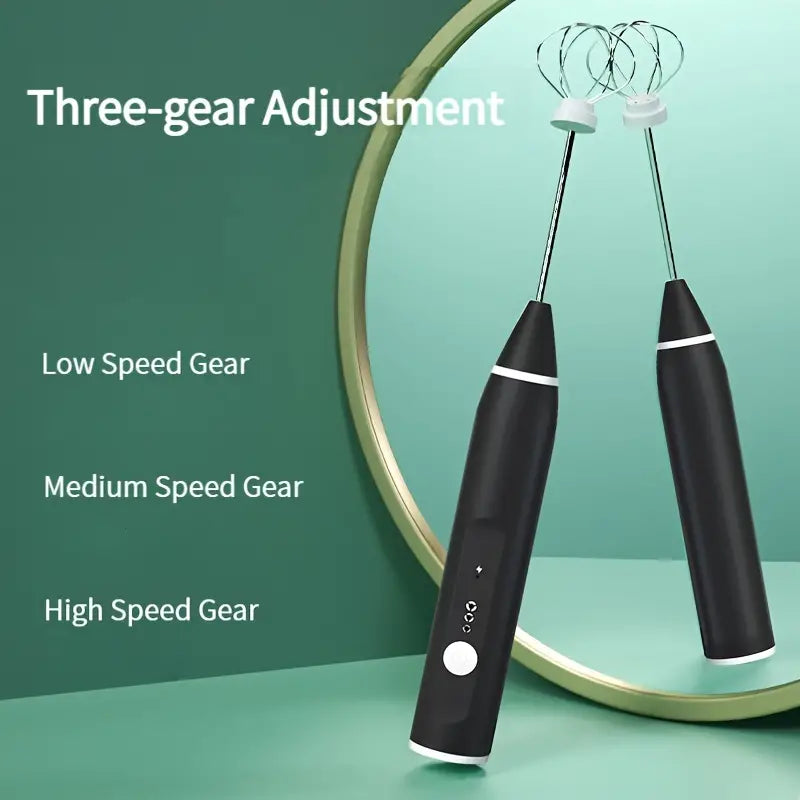 Electric Milk Frother Portable Egg Beater/Coffee Beater USB Rechargeable Handheld Coffee Blender Milk Shaker Mixer Foamer Food Blender -  Get deals pk
