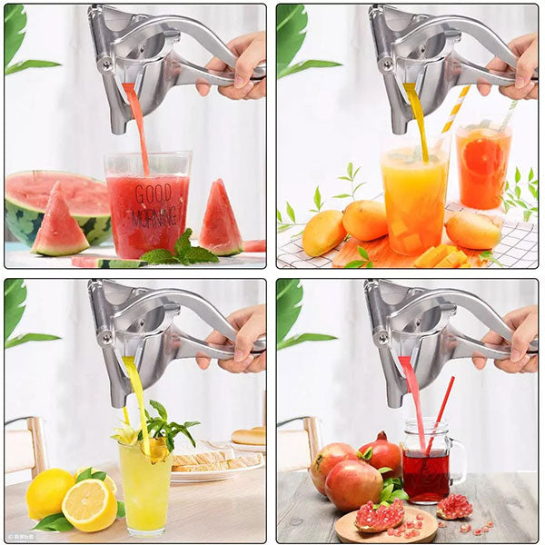 Heavy-Duty Hand Press Lime & Orange Juicer – Manual Aluminum Fruit Squeezer -  Get deals pk