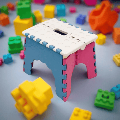 Kids Mini Foldable Stool Table (Mix Random Colour) -  Get deals pk