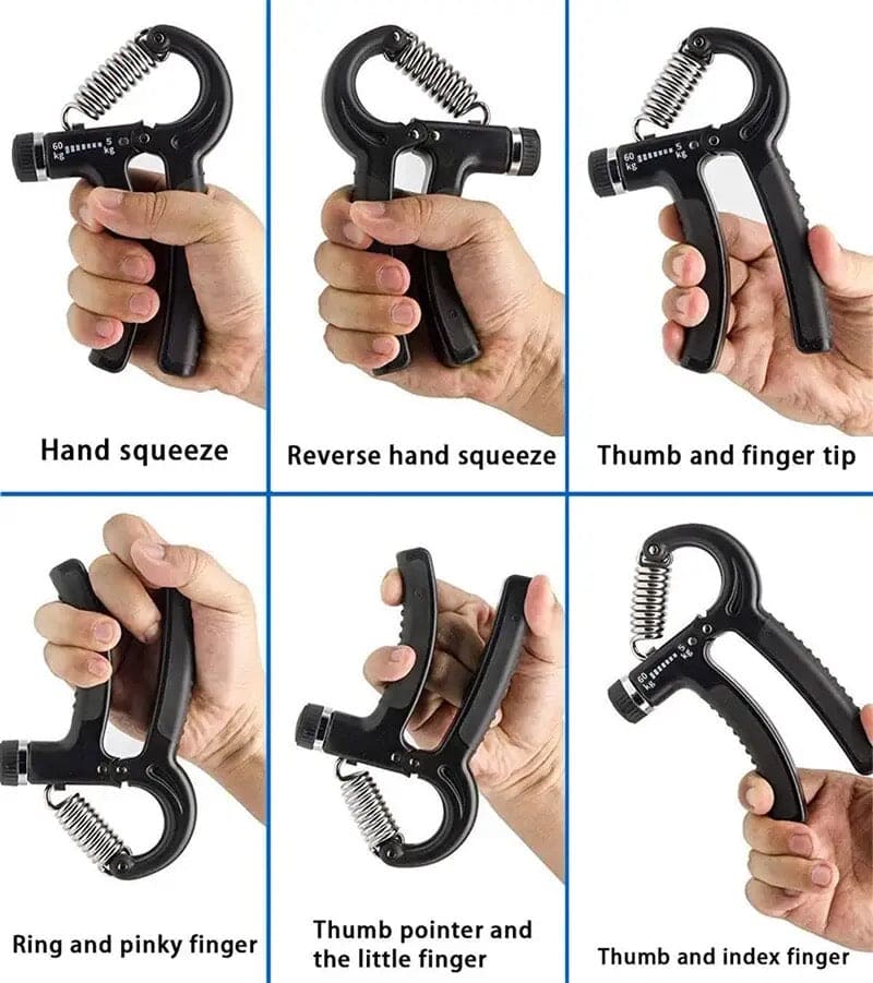 Adjustable Hand Gripper Strengthener – R-Type Spring Grip, Wrist & Forearm Exerciser for Muscle Building, Rehab & Fitness Training -  Get deals pk