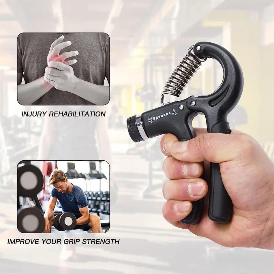 Adjustable Hand Gripper Strengthener – R-Type Spring Grip, Wrist & Forearm Exerciser for Muscle Building, Rehab & Fitness Training -  Get deals pk