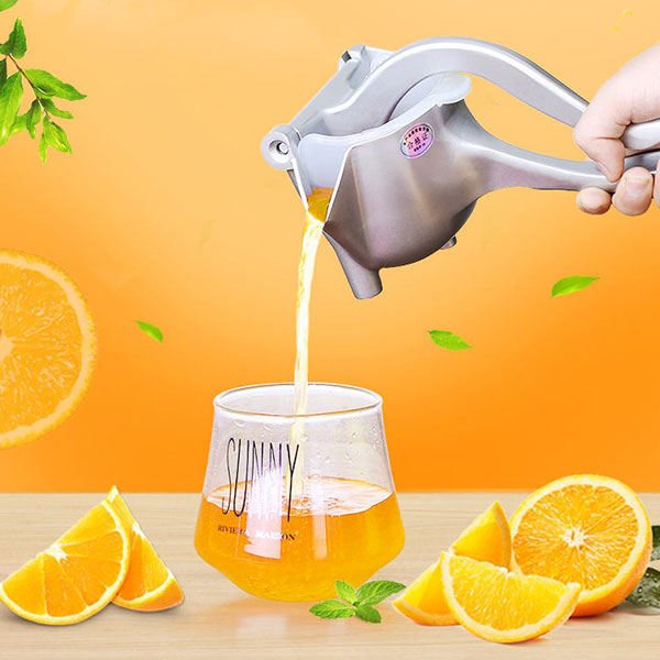 Heavy-Duty Hand Press Lime & Orange Juicer – Manual Aluminum Fruit Squeezer -  Get deals pk