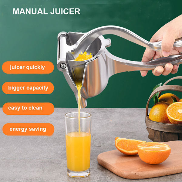 Heavy-Duty Hand Press Lime & Orange Juicer – Manual Aluminum Fruit Squeezer -  Get deals pk