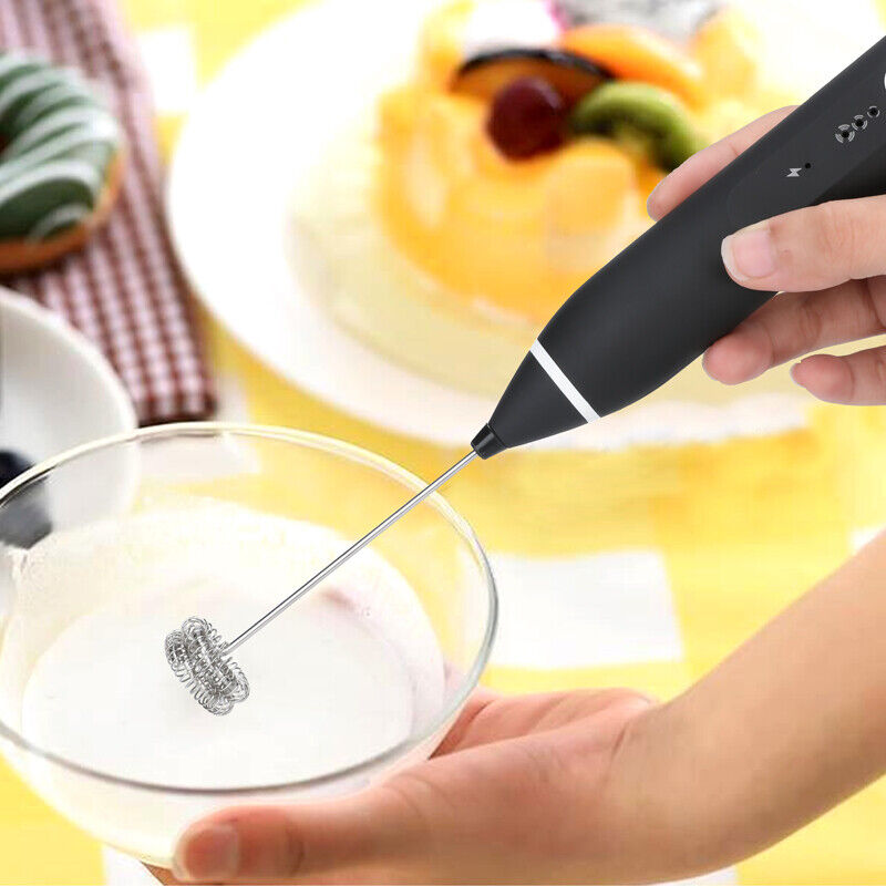 Electric Milk Frother Portable Egg Beater/Coffee Beater USB Rechargeable Handheld Coffee Blender Milk Shaker Mixer Foamer Food Blender -  Get deals pk