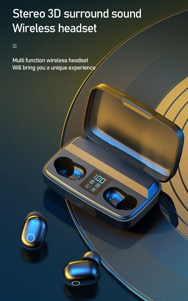 A10s Wireless Headset Earbuds With Power-Bank -  Get deals pk