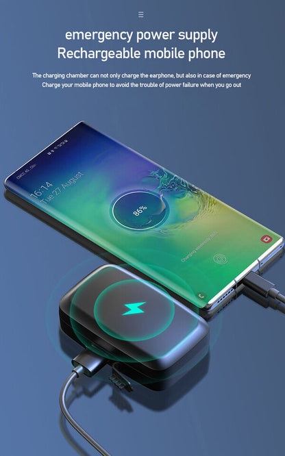 A10s Wireless Headset Earbuds With Power-Bank -  Get deals pk