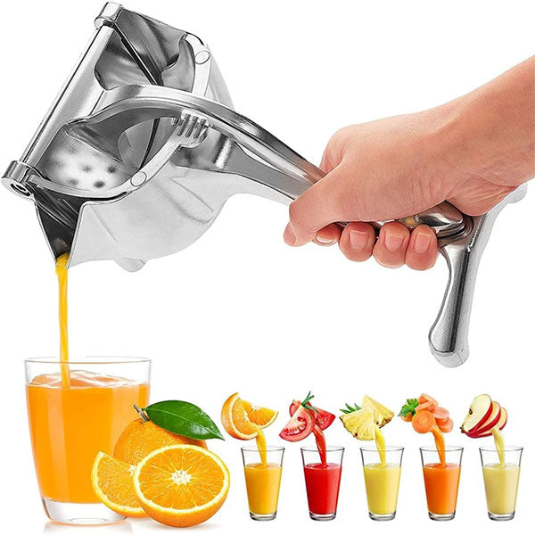 Heavy-Duty Hand Press Lime & Orange Juicer – Manual Aluminum Fruit Squeezer -  Get deals pk