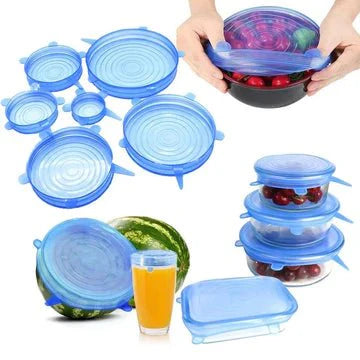 Silicone Lids pack of 6