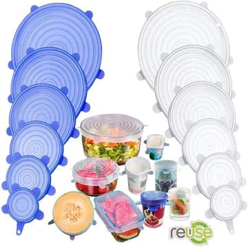 Silicone Lids pack of 6